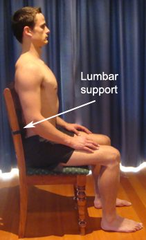 Optimal Sitting Posture with Lumbar Support