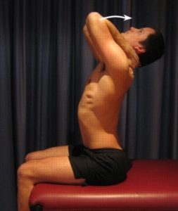 Upper Back Stretches - Extension in Sitting