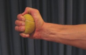 Exercises for a Sprained Finger - Tennis Ball Squeeze