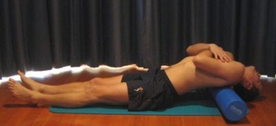 Foam Roller Exercises - Thoracic Extension (Arms Across Chest)
