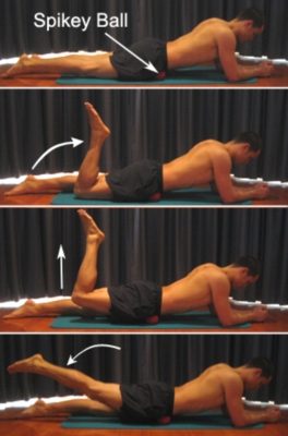 Massage Ball - Hip Flexor Self Massge Leg Lifts