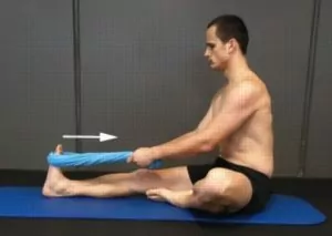 Calf Stretch with Towel for Achilles Tendonitis