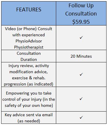 Follow Up Physiotherapy Video Consultation Features