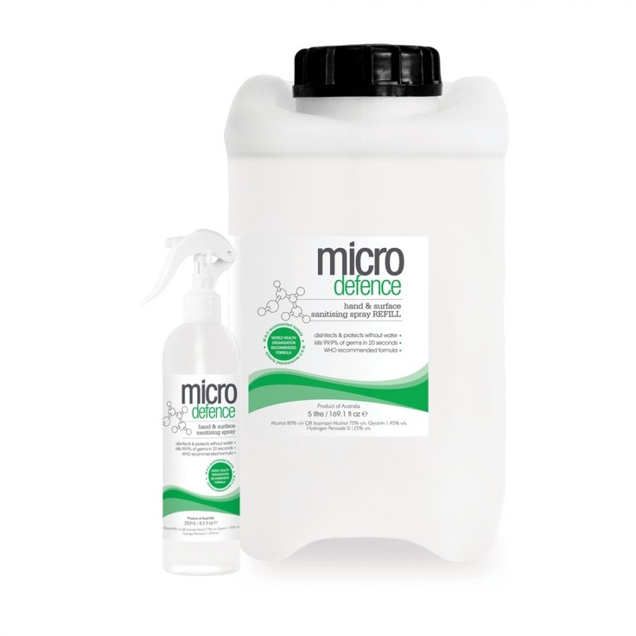 Micro Defence Hand Sanitiser and Surface Spray