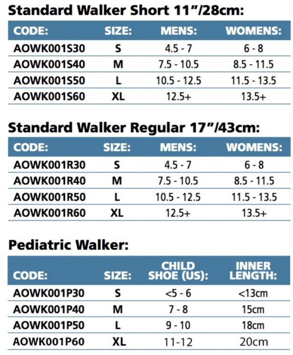 Cam Boots AllCare Ortho Standard Walker Cam Walker PhysioAdvisor