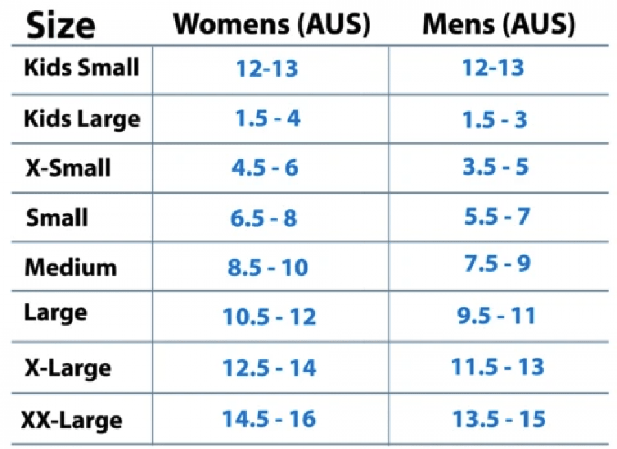 TALAR Made TRIO SIZING